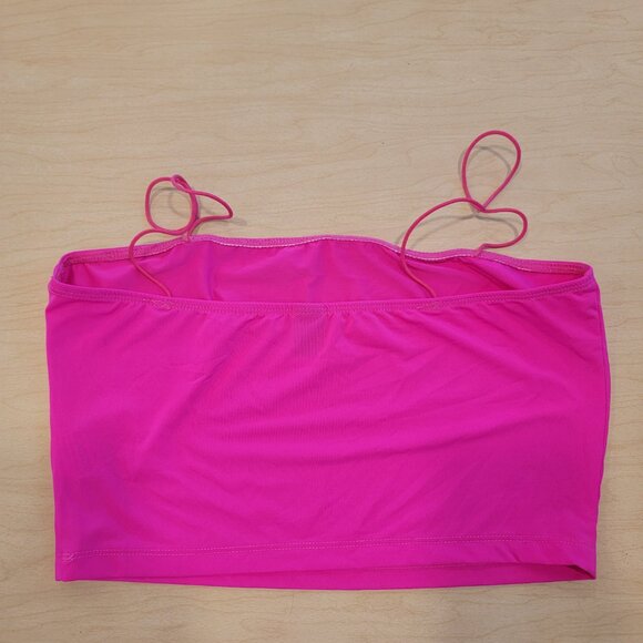Shein Cropped Neon Pink Tank Top Medium - Picture 3 of 3